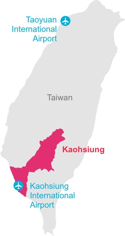Location of Kaohsung